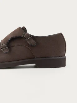 Sale BLUCHER DOBLE HEBILLA MARRÓN Hombre Vestir