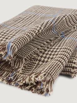 New BUFANDA CHECKS MARRÓN Hombre Bufandas