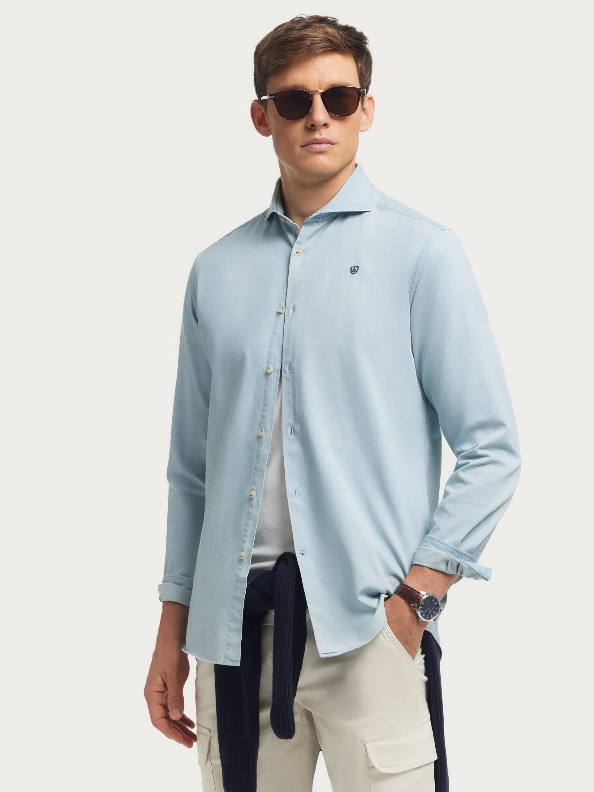 Sale CAMISA DENIM JACK Hombre Casual