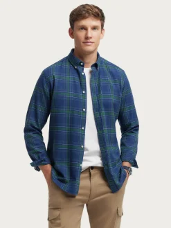 Hot CAMISA FLANNEL TARTAN Hombre Franela