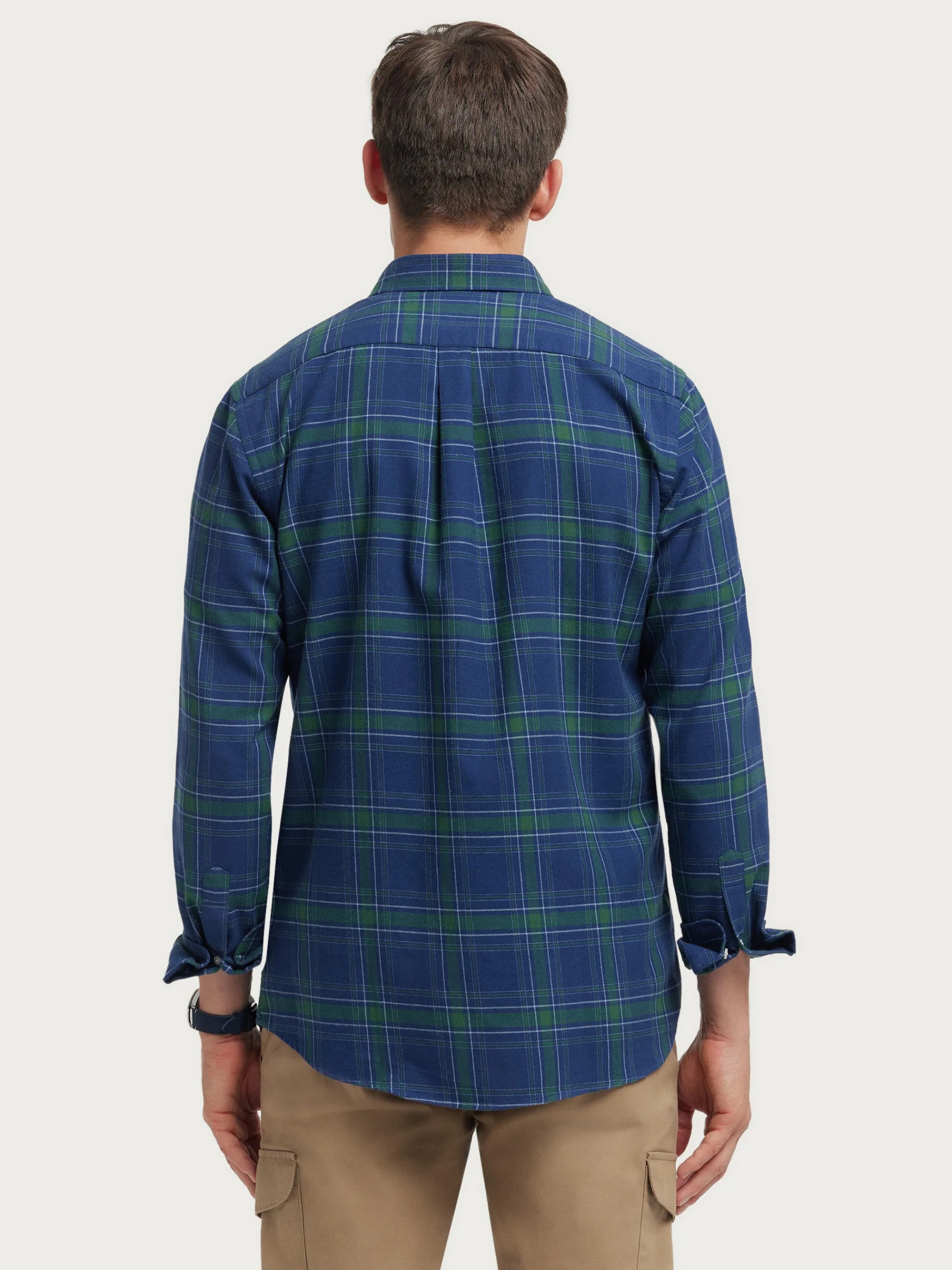 Hot CAMISA FLANNEL TARTAN Hombre Franela