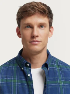 Hot CAMISA FLANNEL TARTAN Hombre Franela