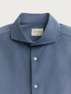 CAMISA MICROPANA JACK AZUL Hombre Casual