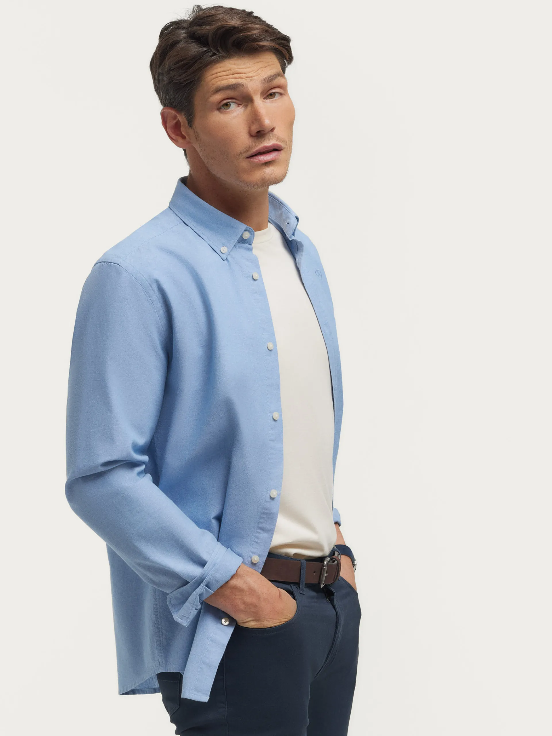Hot CAMISA OXFORD CHAMBRAY Hombre Oxford