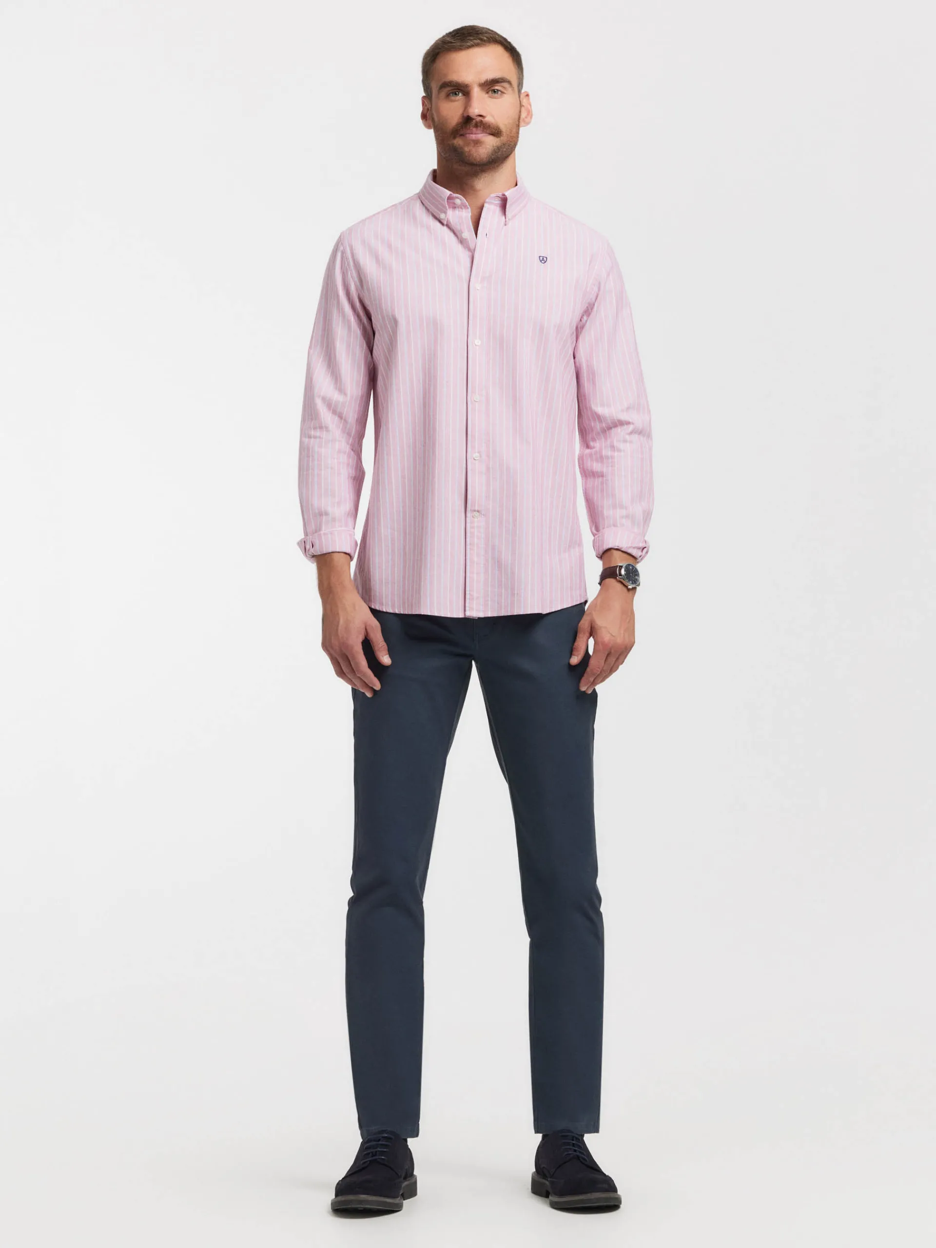 Discount CAMISA OXFORD FANCY STR Hombre Oxford