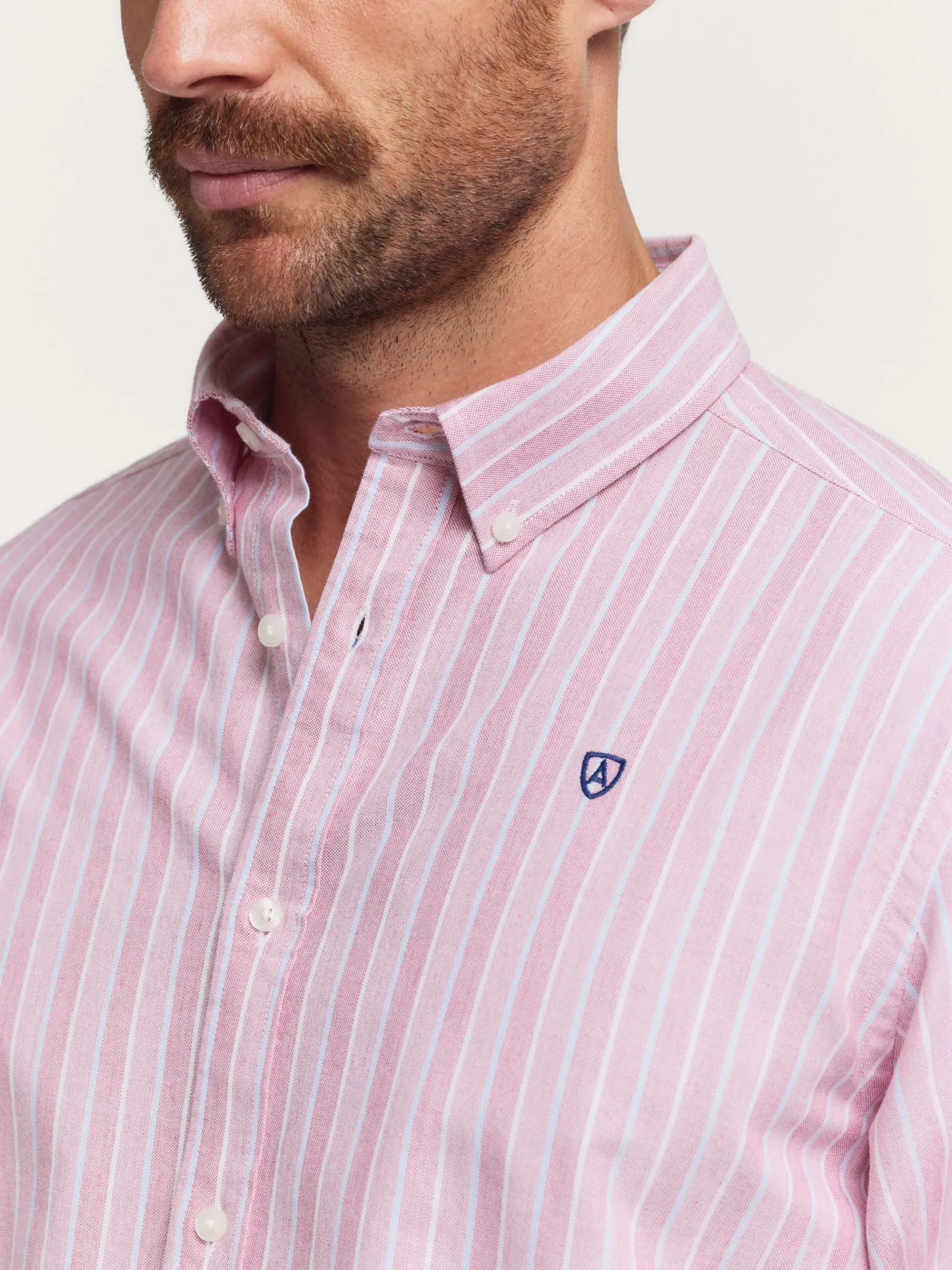 Discount CAMISA OXFORD FANCY STR Hombre Oxford