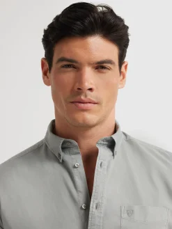 Online CAMISA OXFORD POCKET DYE Hombre Oxford