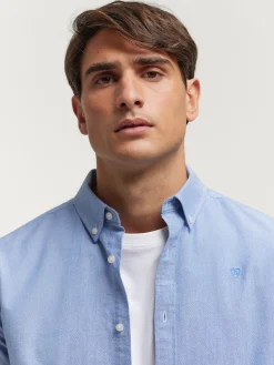 New CAMISA OXFORD SOLID Hombre Oxford