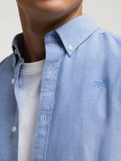 New CAMISA OXFORD SOLID Hombre Oxford