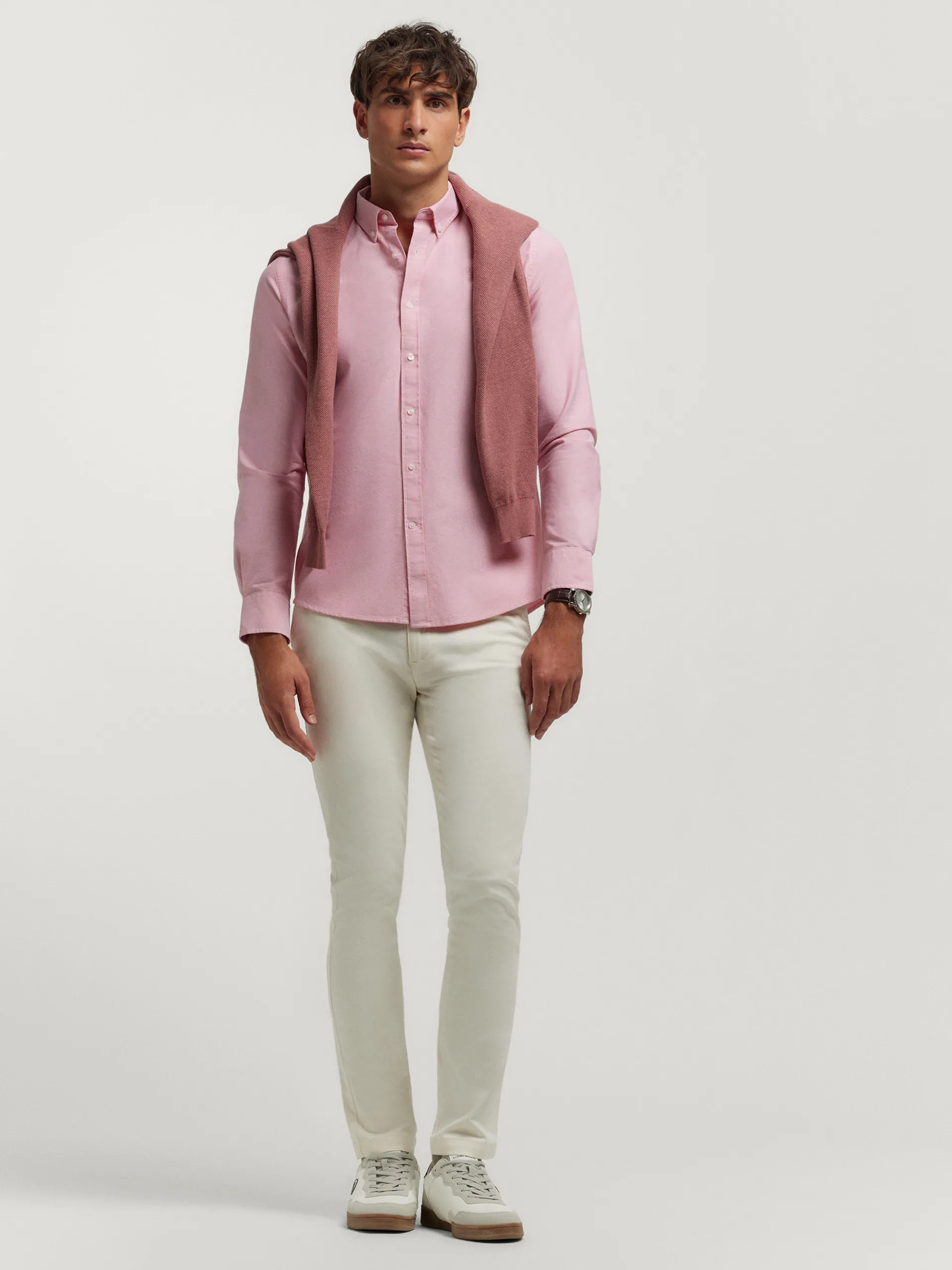 New CAMISA OXFORD SOLID Hombre Oxford