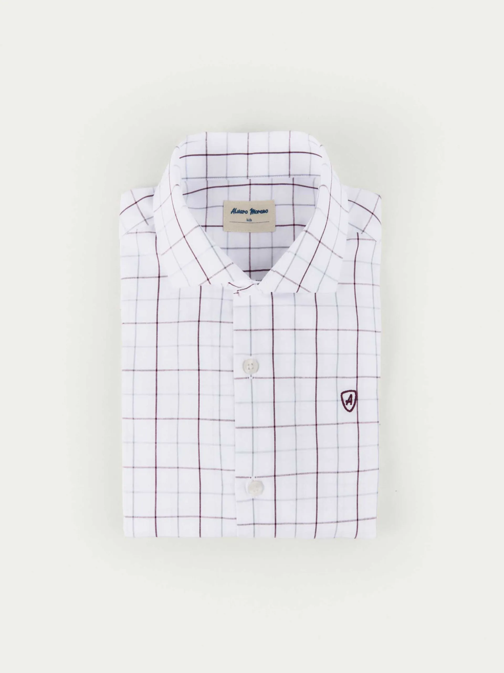 CAMISA POPELIN CUADROS KIDS Camisas