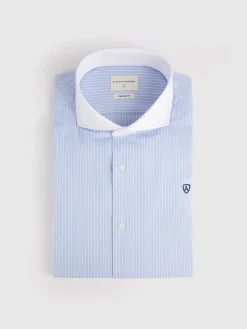 New CAMISA RAYAS C. BLANCO Hombre Camisas Vestir|Camisas Vestir