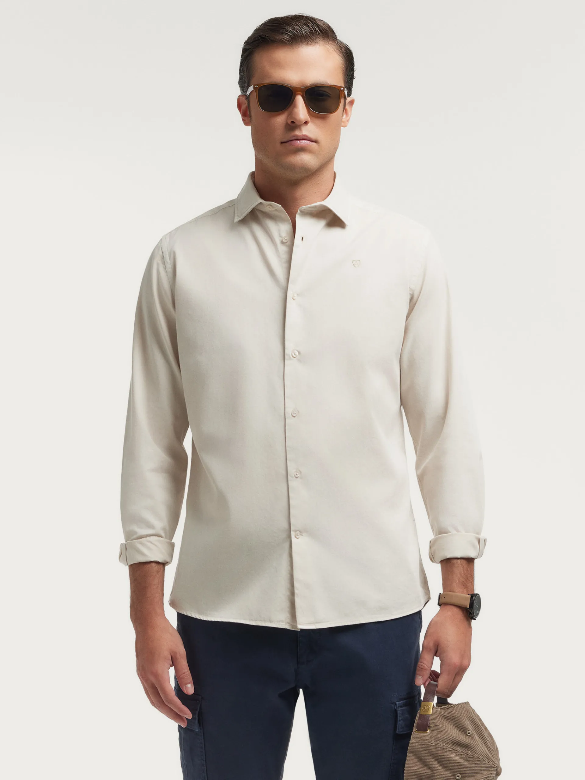 Outlet CAMISA TWILL DYE Hombre Casual