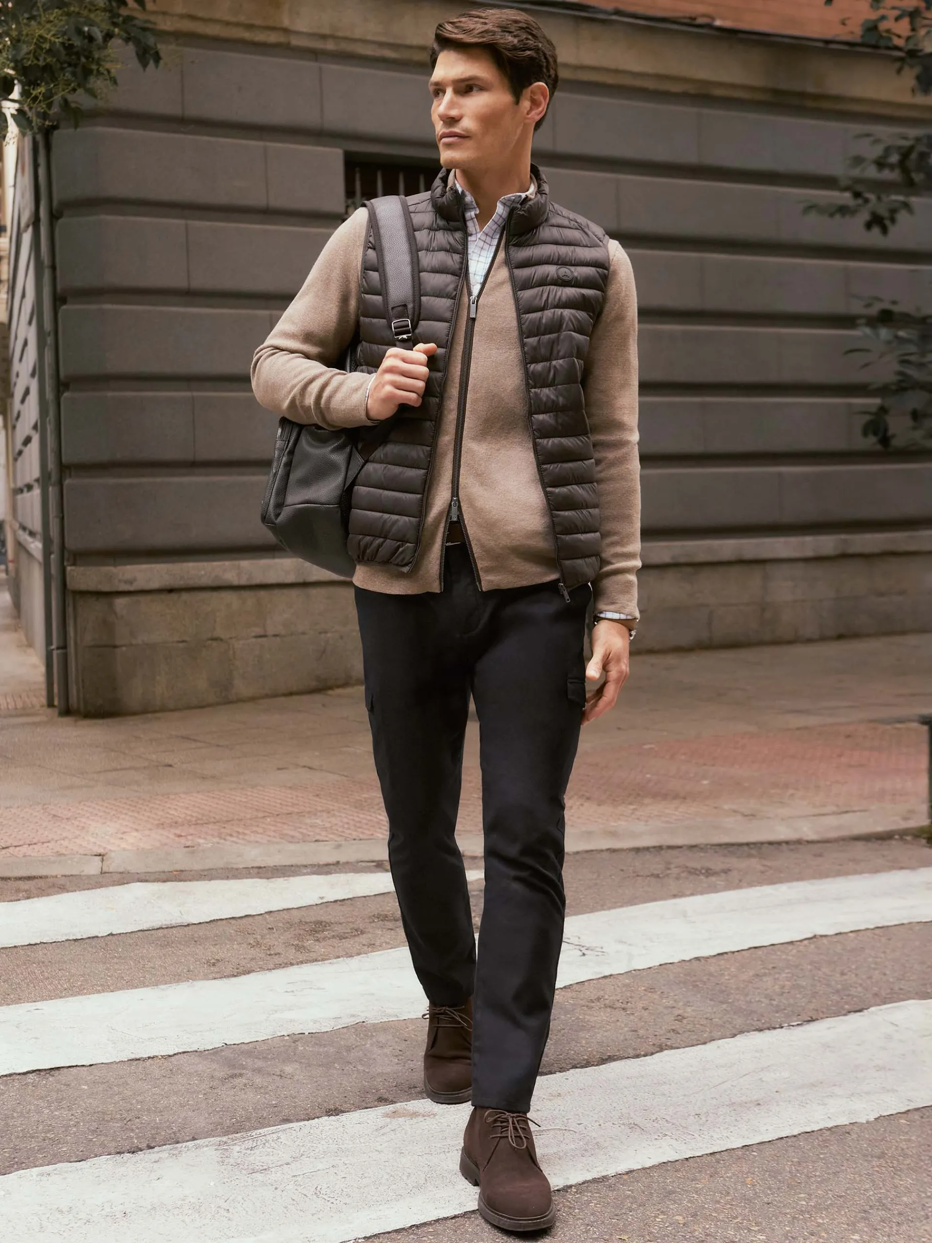 Best CHALECO NIRO MARRÓN Hombre Chalecos