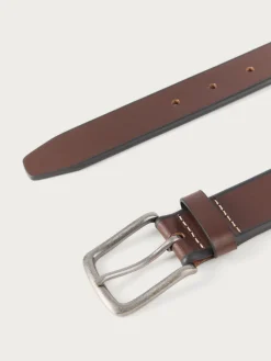 Best CINTURON PIEL BISEL MARRÓN Hombre Cinturones