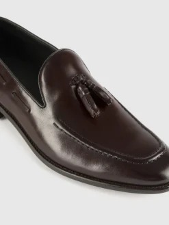 MOCASIN BORLAS MARRÓN Hombre Vestir