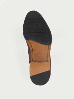 Hot MOCASIN SERRAJE BORLAS MARRÓN Hombre Vestir