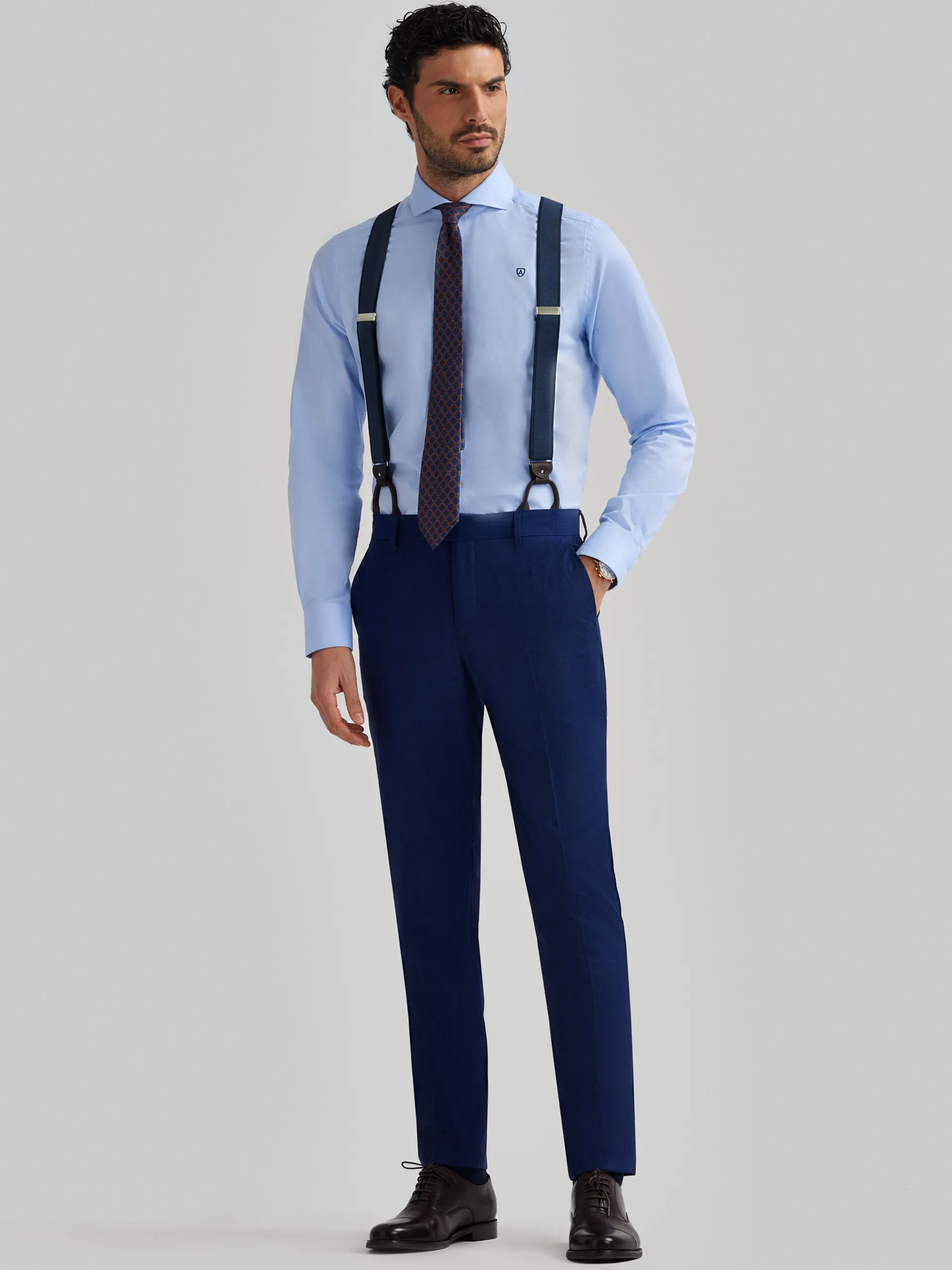 Hot PANTALON GALES SLIM Hombre Trajes|Trajes