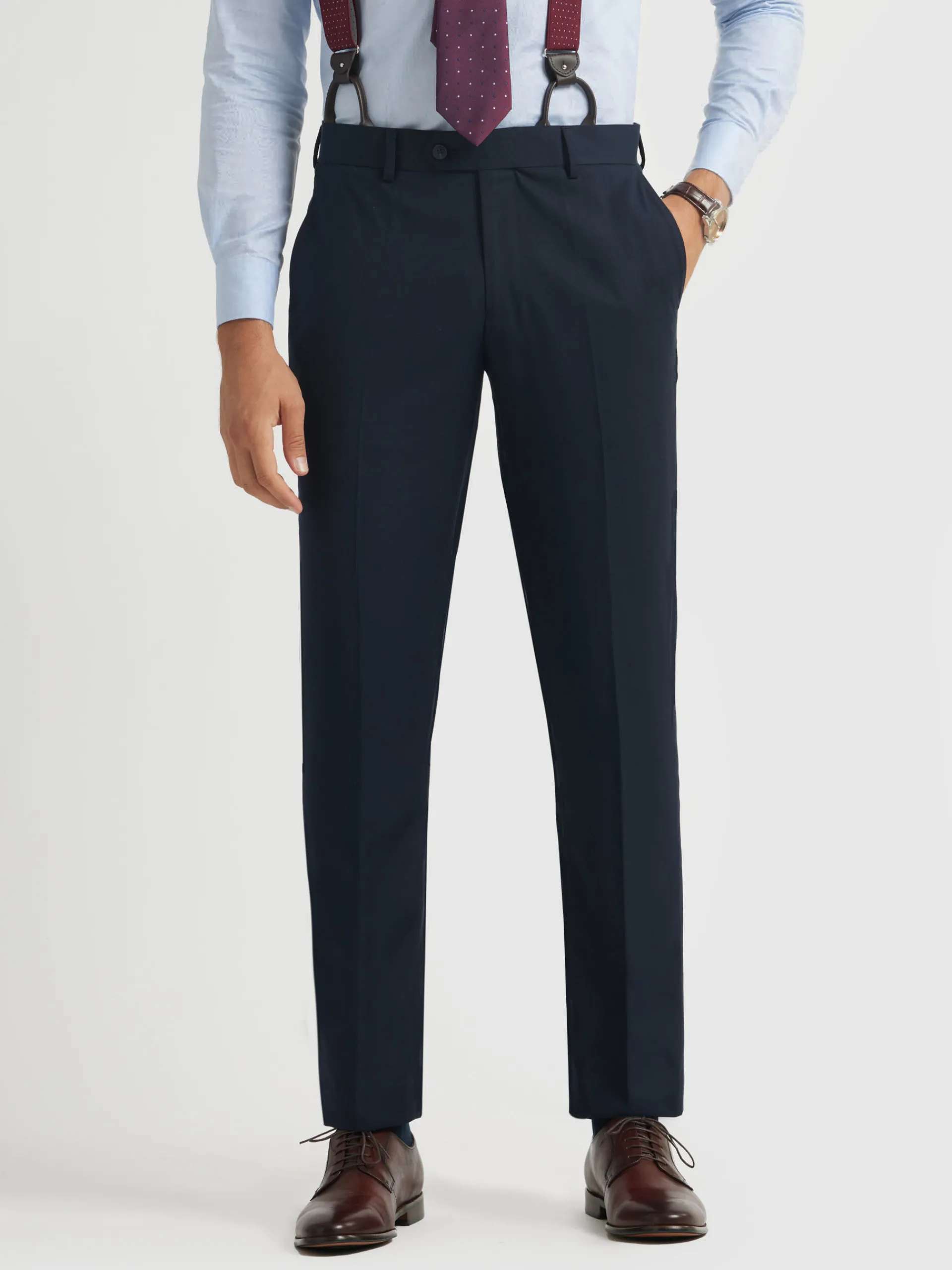 Clearance PANTALON TWILL CRUZADO Hombre Trajes|Trajes