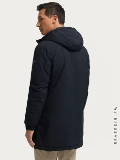 Clearance PARKA RATCHED REVERSIBLE | MARRÓN Hombre Cazadoras Y Parkas
