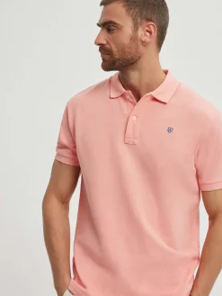 Discount POLO BASIC SALMÓN Hombre Polos Y Poleras