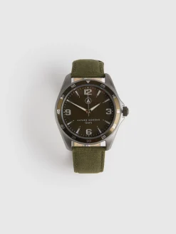 New RELOJ CANVAS QUARTZ Hombre Relojes